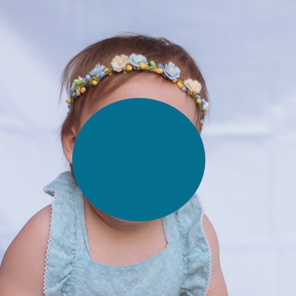 Newborn - 18 month, Baby flower crown, flower girl crown